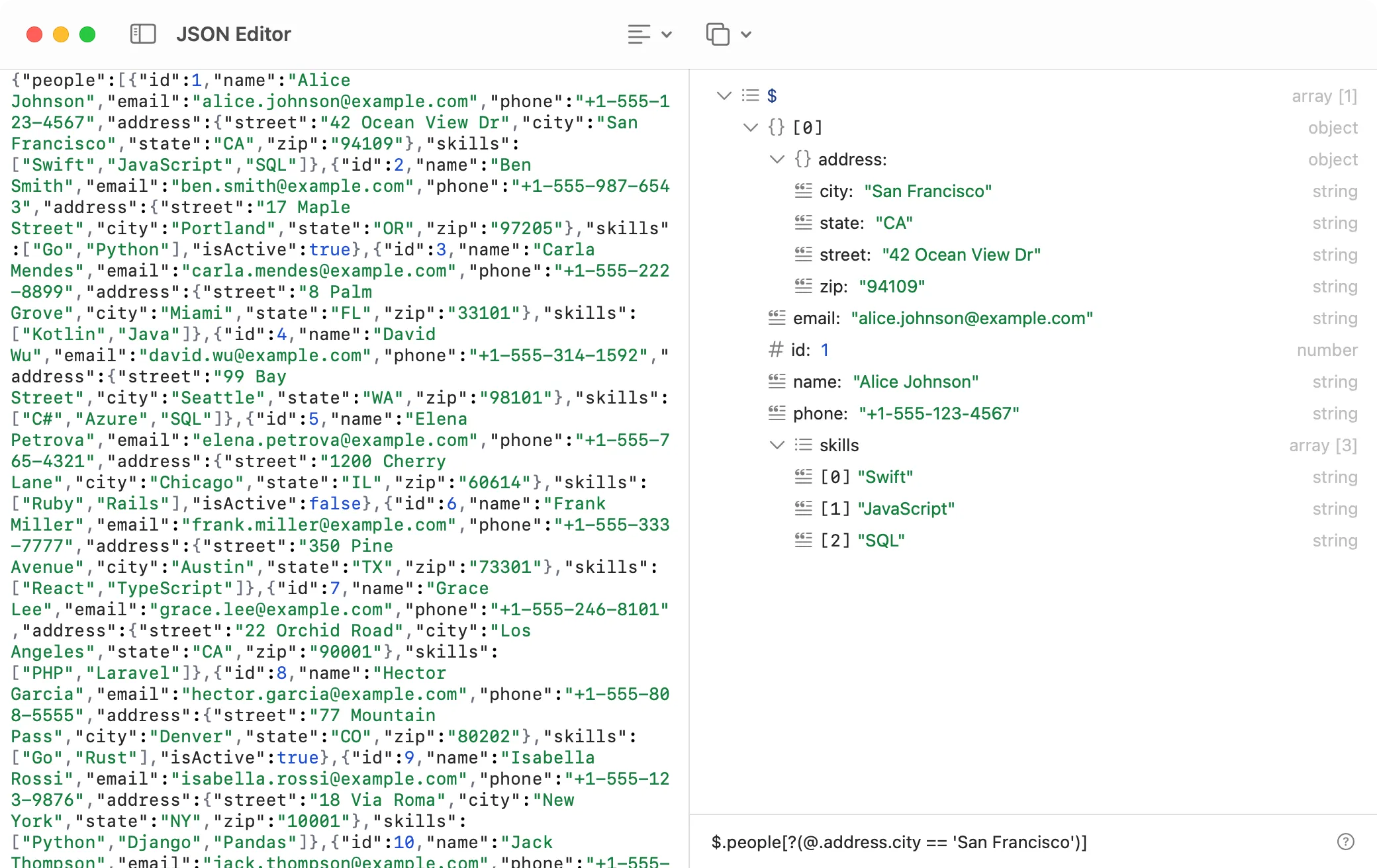 DevKnife's JSON Editor